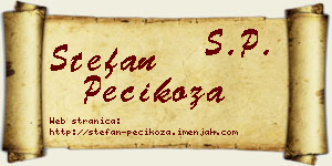 Stefan Pecikoza vizit kartica